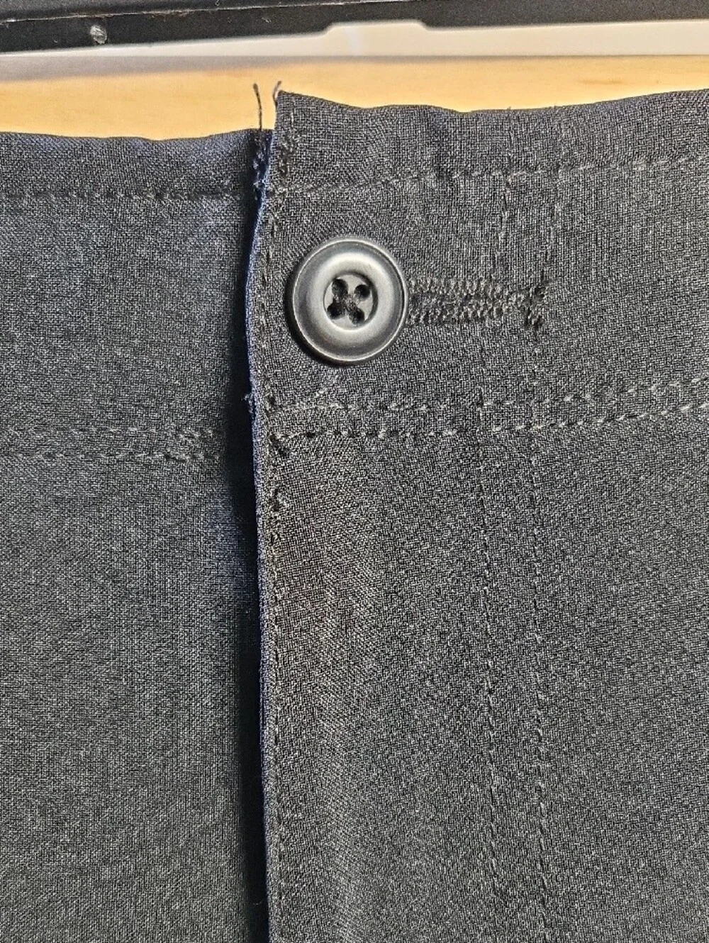Men's Black Flat-Front Performance Shorts